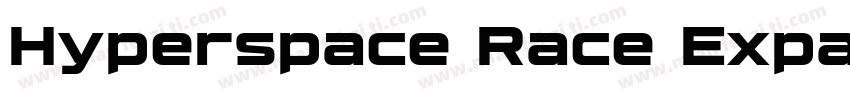 Hyperspace Race Expanded Bold字体转换